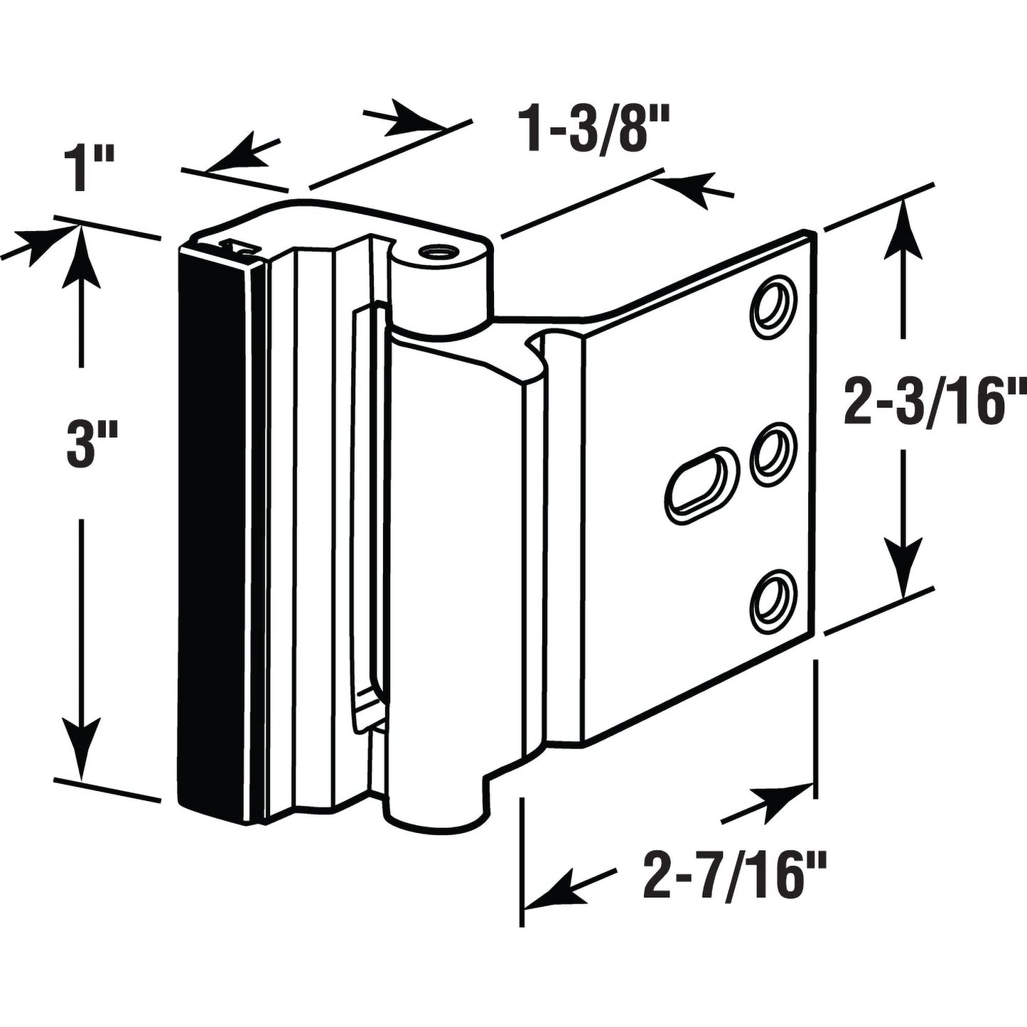 Prime-Line U 11449 High Security Door Lock, Matte Black Finish (Single Pack)