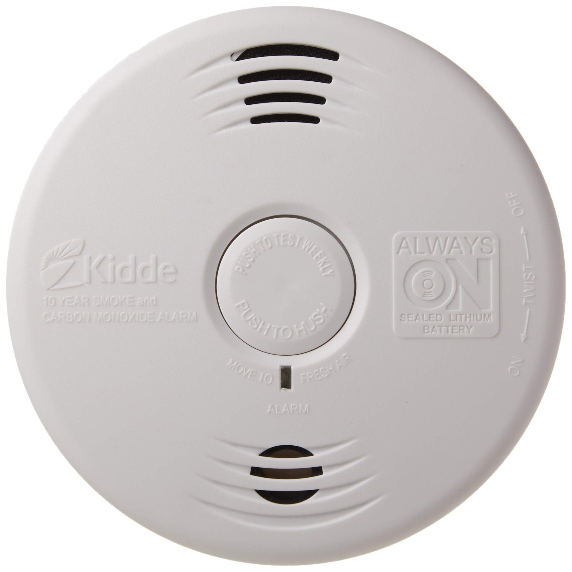Kidde Smoke & Carbon Monoxide Detector, 10-Year Battery, Voice Alerts , 1 Count ( Pack of 1)