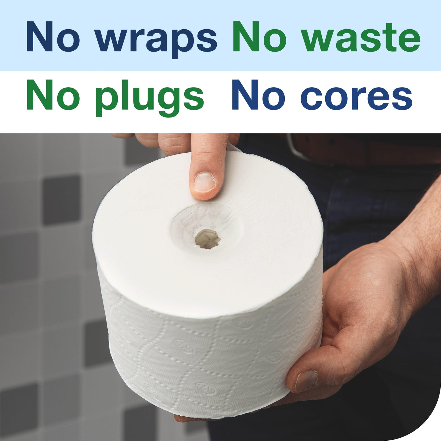 Tork OptiServe 2-Roll Coreless Toilet Paper Dispenser White T7/T5, Vertical Dispenser, Elevation Design, 473520