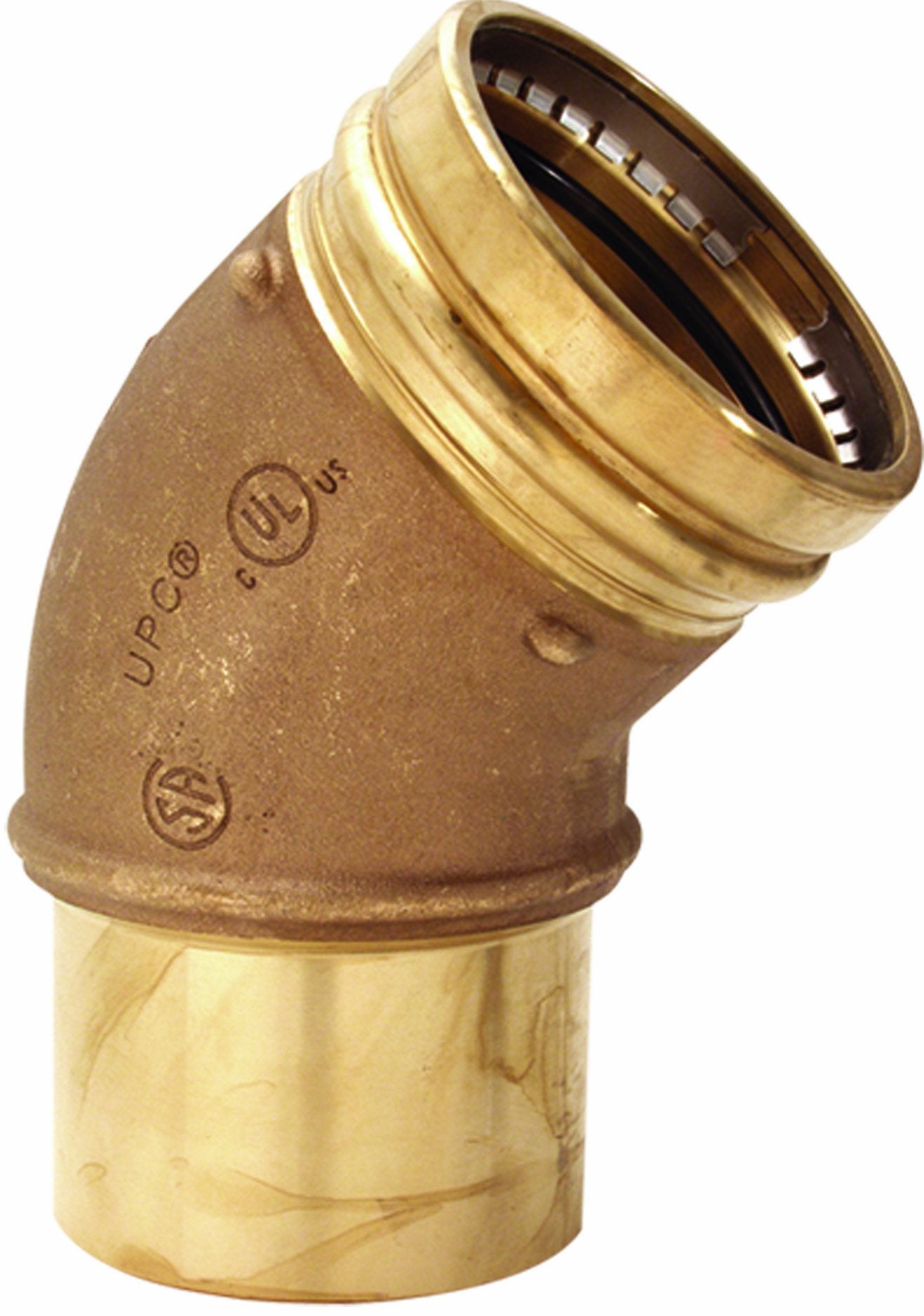 Viega 77637 ProPress Zero Lead Copper 45-Degree Elbow with 1/2-Inch FTG x P, 10-Pack