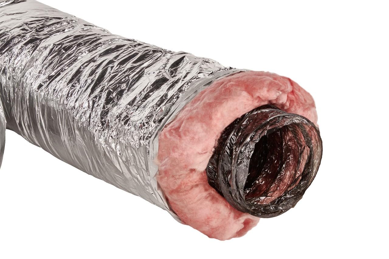 GAF Master Flow 6" X 25" Insulated Flexible Duct with R8 Insulation and Thermal Efficiency