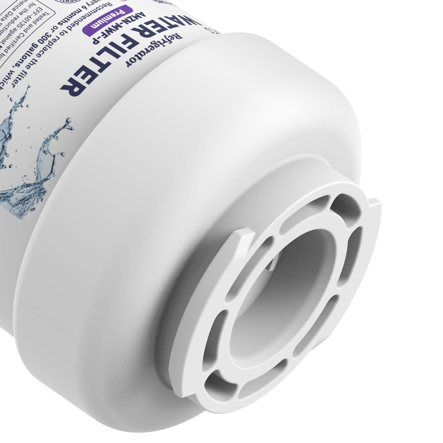 Amazon Basics Replacement Water Filter Cartridge Compatible with GE MWF Refrigerator, NSF Certified, No Leaks, Fits Perfectly, Compatible with GE and Kenmore, 3-Pack