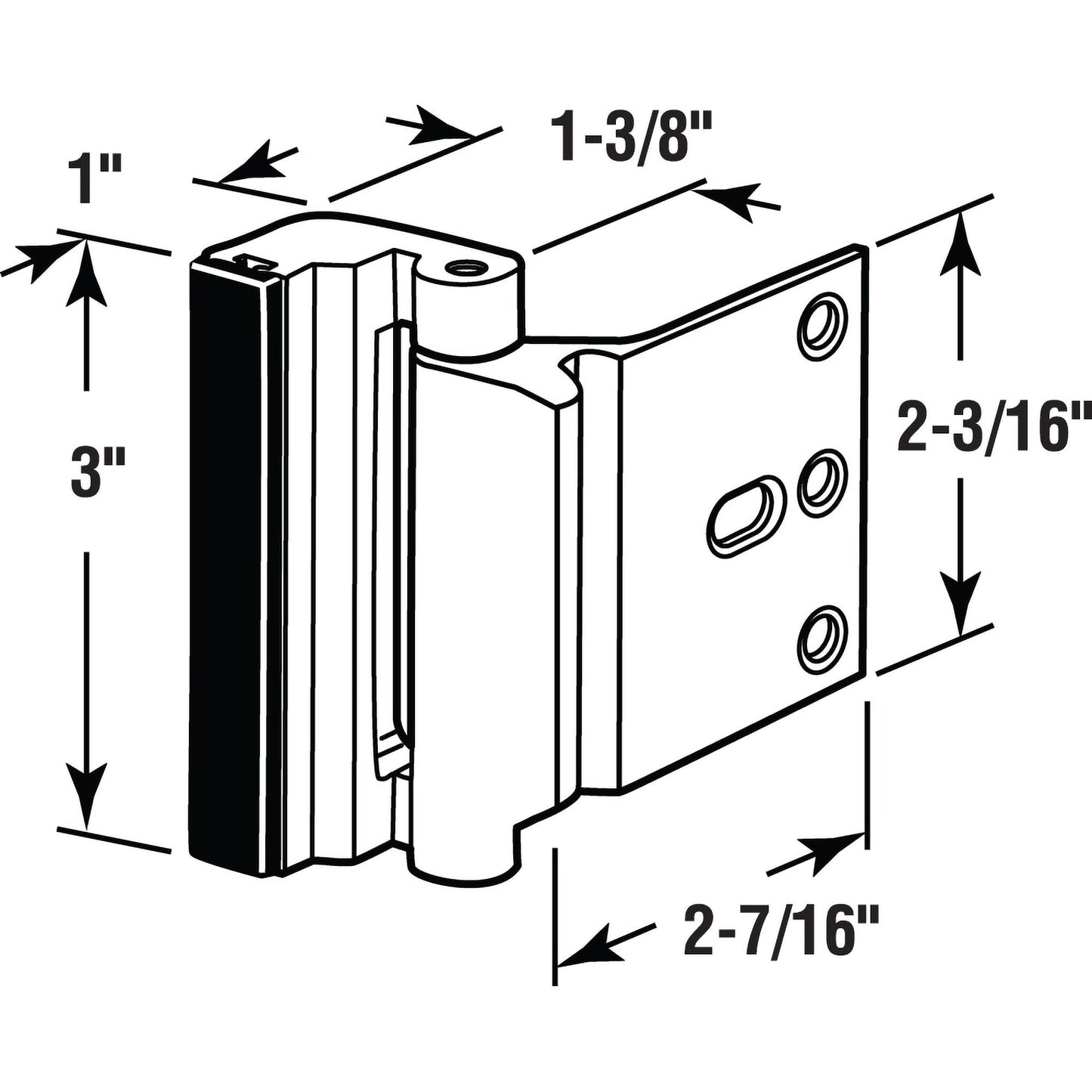 Prime-Line U 11449 High Security Door Lock, Matte Black Finish (Single Pack)