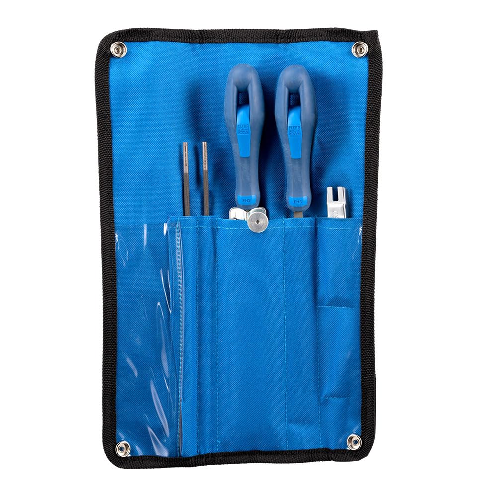 PFERD Sharpening Files Set CS-SLS-4.0 in Roll Bag | Diameter 4 mm | 5/32 Inch for Chain Pitch 1/4 Inch and 3/8 Inch Low Profile | 18075 - for Comfortable and Power-Saving Sharpening of Saw Chains