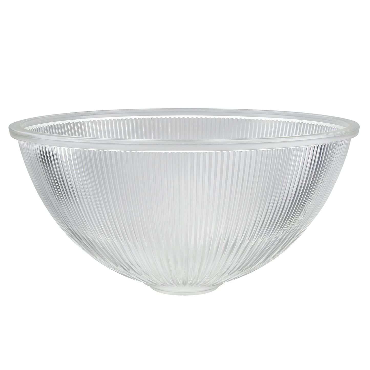 Aspen Creative 25309-60-1, Clear Glass Shade for Medium Base Socket Torchiere Lamp, Swag Lamp and Pendant, 14-7/8" Diameter x 7-1/4" Height