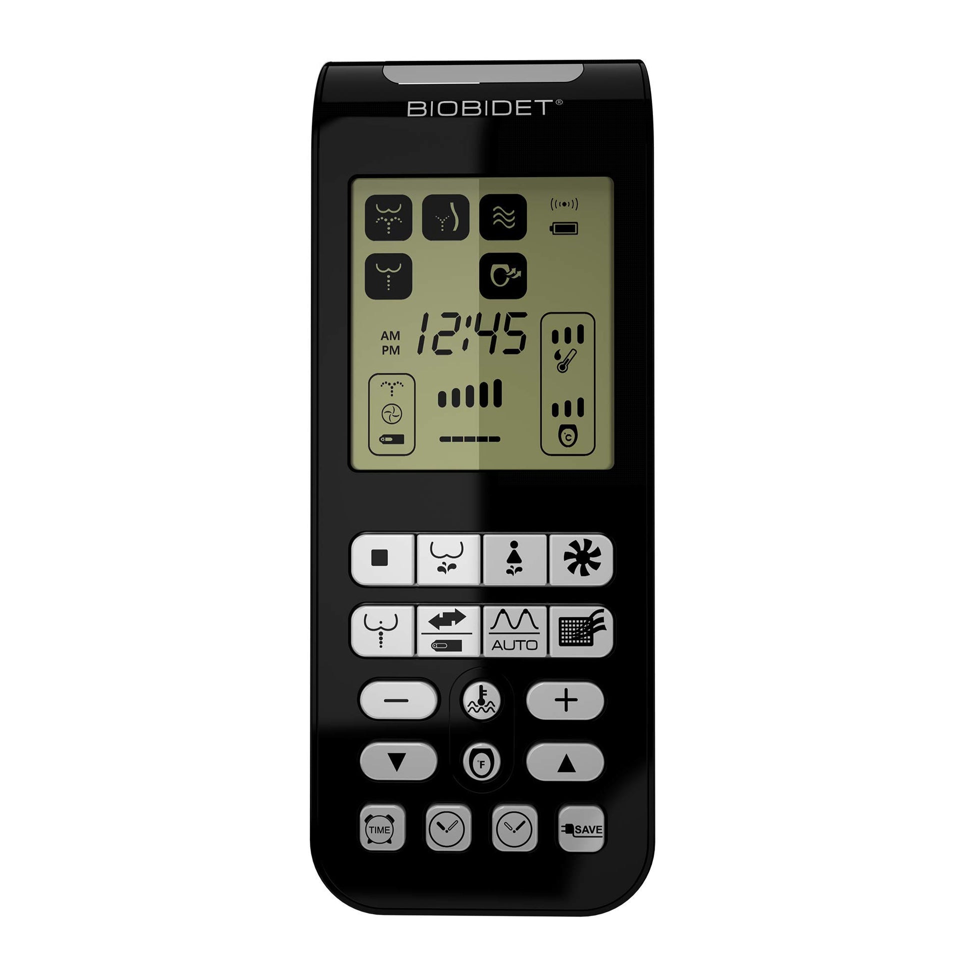 Bio Bidet by Bemis BB2000 Black | Bidet Wireless Remote Control for Smart Toilet Seat Convenient Adjustable Settings