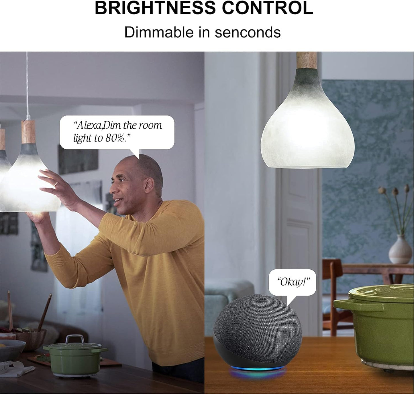 Sengled Smart Light Bulbs, 100W Equivalent WiFi Light Bulb, 1500LM High Brightness Smart Bulbs That Work with Alexa Google, Dimmable A19 Daylight 5000K Alexa Light Bulb, CRI>90, No Hub Required, 2Pack