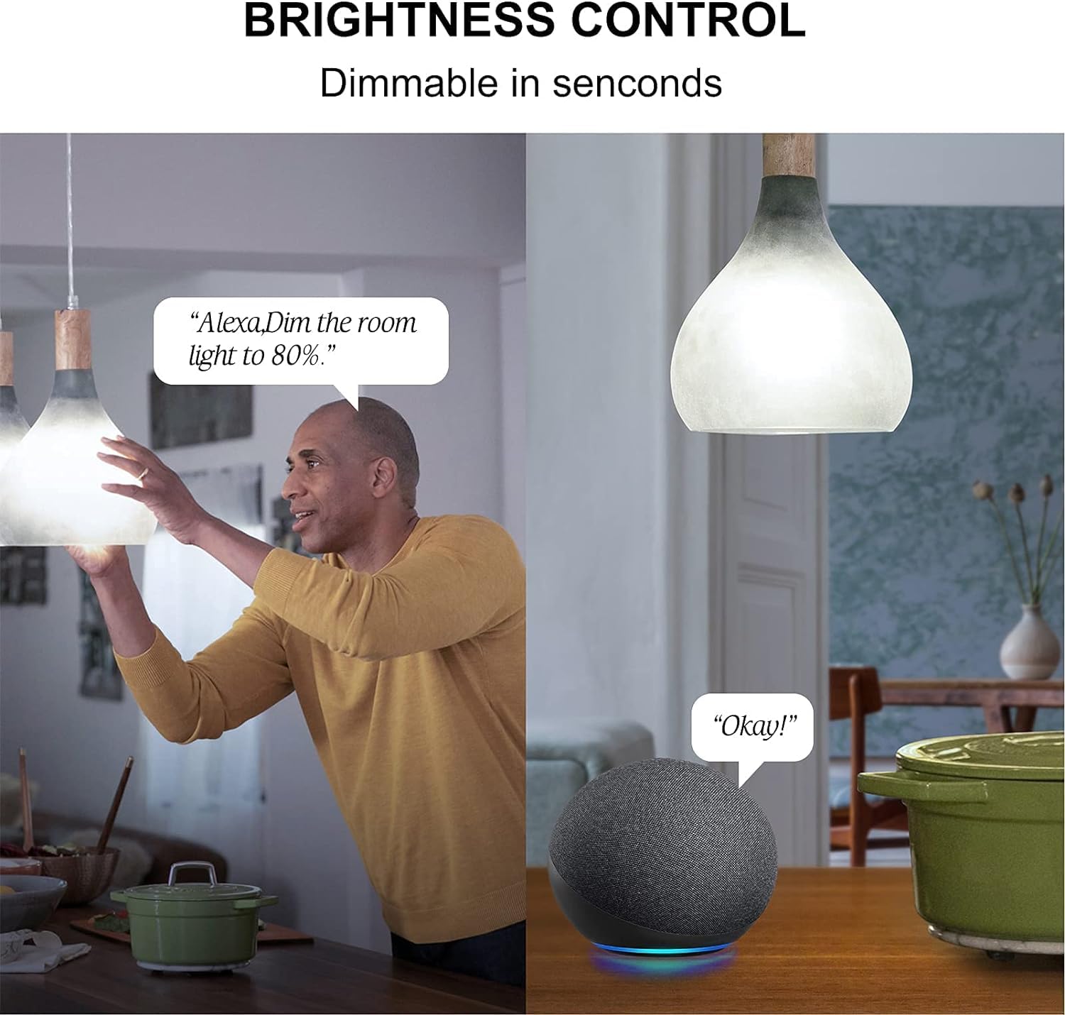 Sengled Smart Light Bulbs, 100W Equivalent WiFi Light Bulb, 1500LM High Brightness Smart Bulbs That Work with Alexa Google, Dimmable A19 Daylight 5000K Alexa Light Bulb, CRI>90, No Hub Required, 2Pack