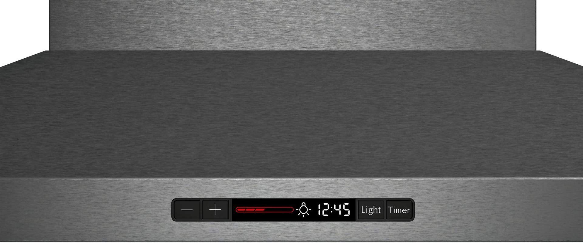Bosch 800 Series 36" Wall Mount Range Hood with Light in Black Stainless Steel