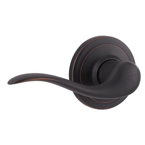 Tustin Venetian Bronze Left-Handed Half-Dummy Door Lever with Microban Antimicrobial Technology