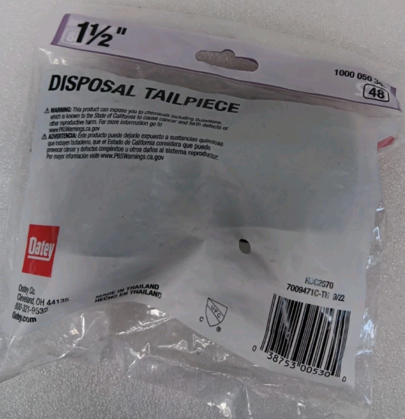 Oatey® Plastic Disposal Accessory