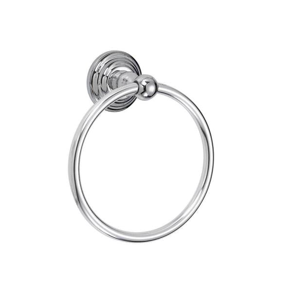 Deveral Wall Mounted Towel Ring in Chrome Finish
