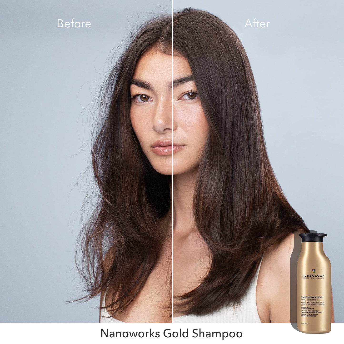 Pureology Nanoworks Gold Shampoo – For Very Dry Hair, 9 fl oz