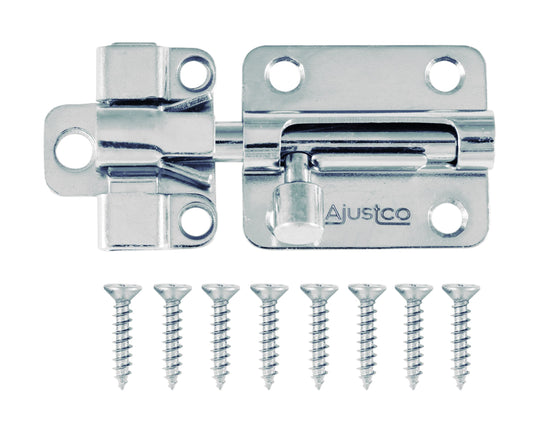 Ajustlock 203 Adjustable Zinc-Plated Steel Barrel Bolt Lock, 2.5", Set of 9 Pieces