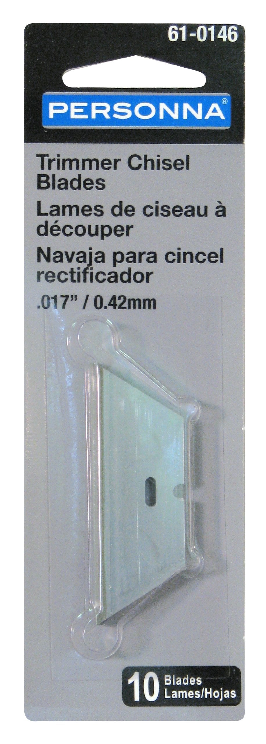 Carpet Trimmer Chisel Blades .017" Carbon - 10 Pack