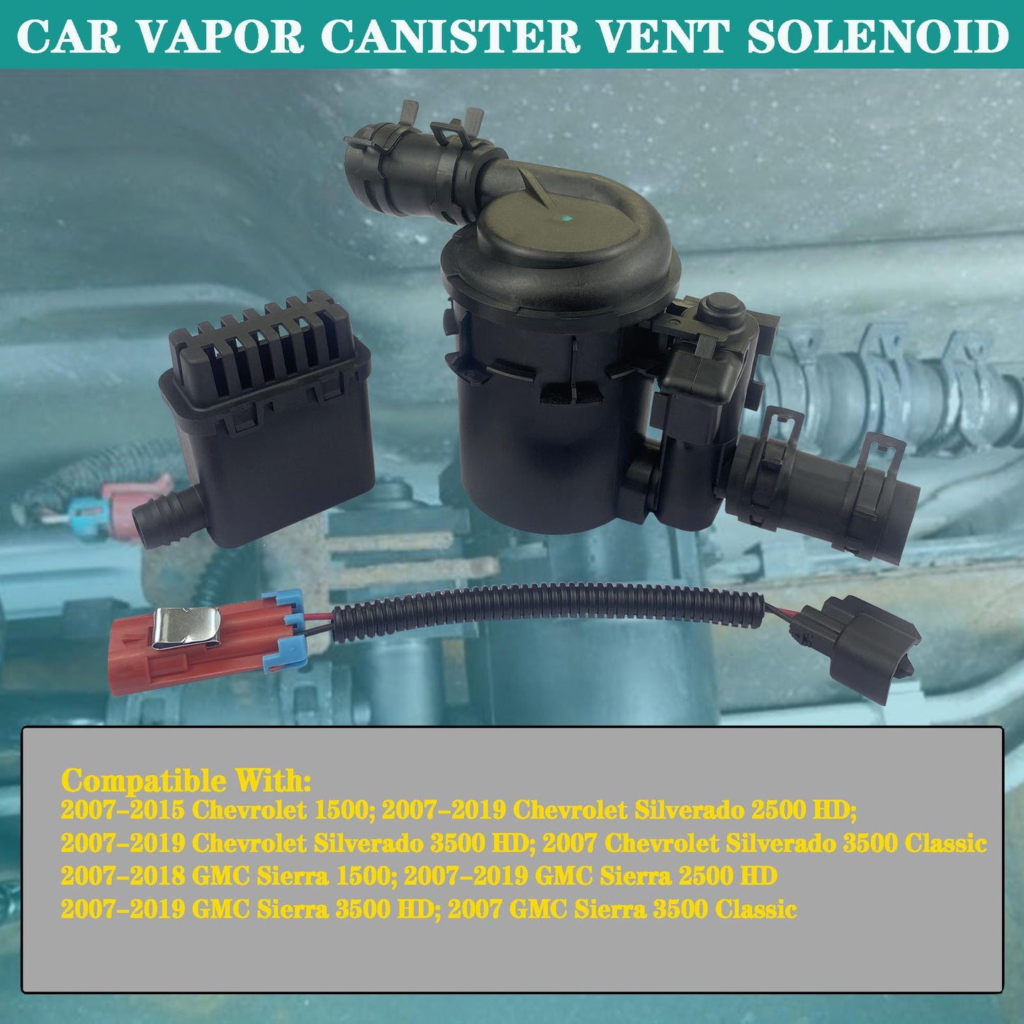 Vapor Canister Vent Solenoid Compatible with Chevy GMC 2007-2019