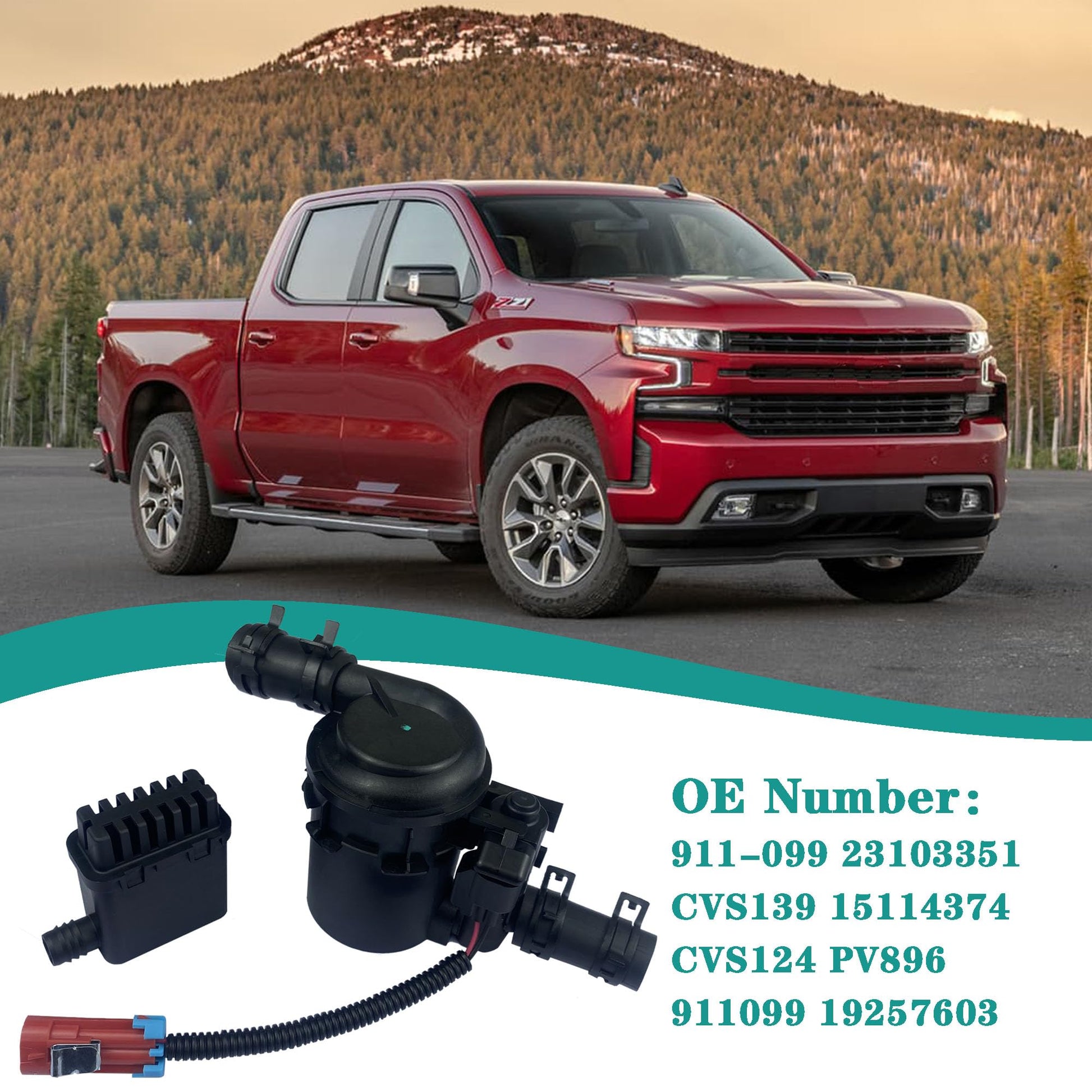 Vapor Canister Vent Solenoid Compatible with Chevy GMC 2007-2019