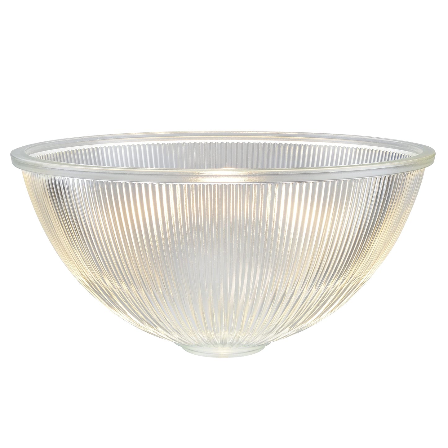 Aspen Creative 25309-60-1, Clear Glass Shade for Medium Base Socket Torchiere Lamp, Swag Lamp and Pendant, 14-7/8" Diameter x 7-1/4" Height