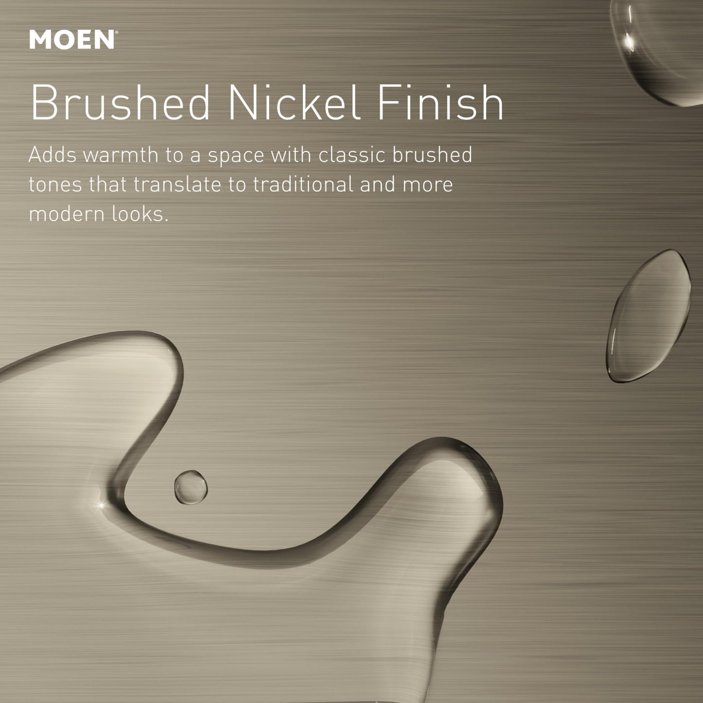 Moen Preston Collection Spot Resist Brushed Nickel 7-inch Bathroom Hand Towel Ring, Wall Mounted Hanger, DN8486BN