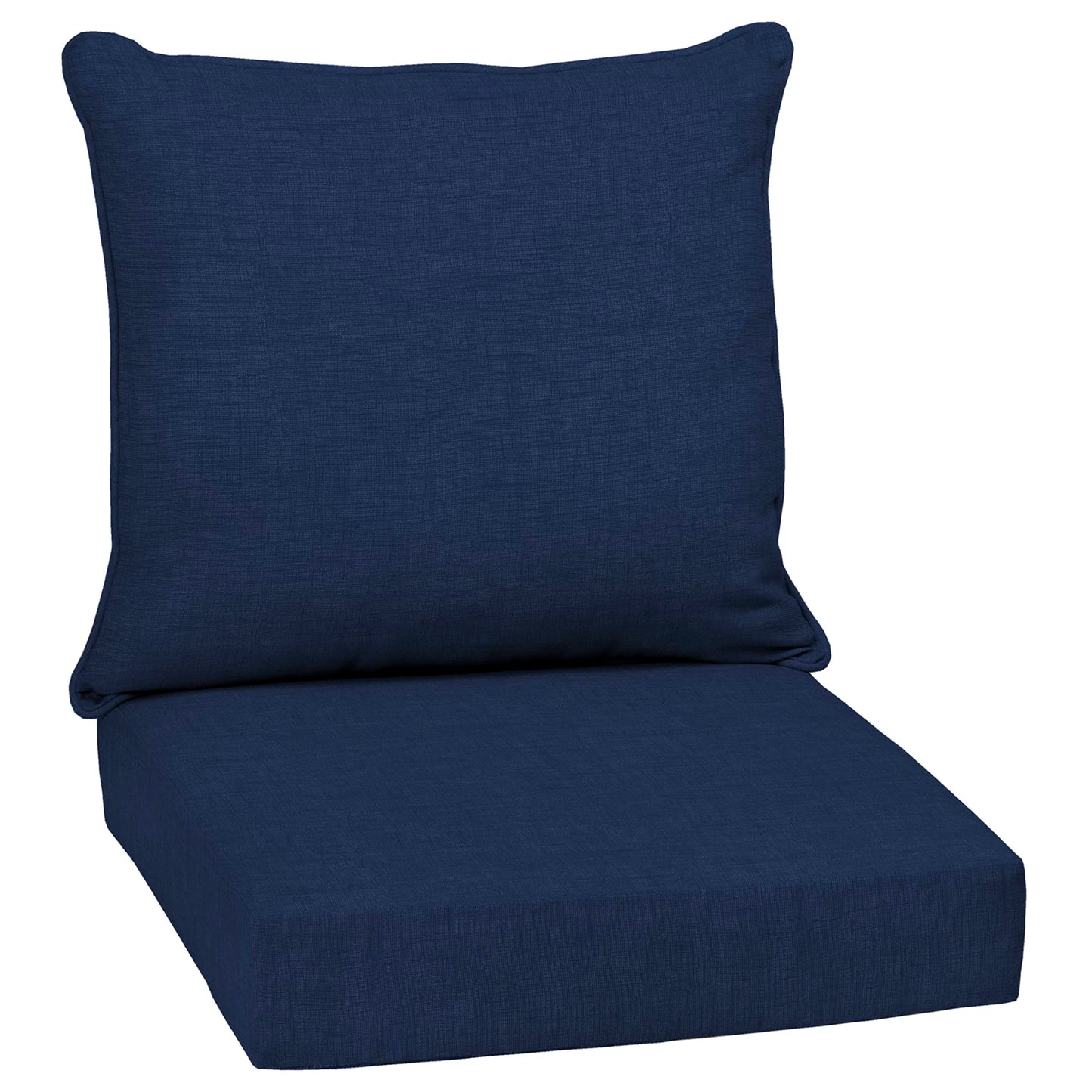 Arden Deep Seat Outdoor Chair Cushion Set, 24 in x 24 in, Weather-Proof, Rain-Proof, Fade Resistant Patio Cushion Set for Chair, Sofa, and Couch Sapphire Blue Leala
