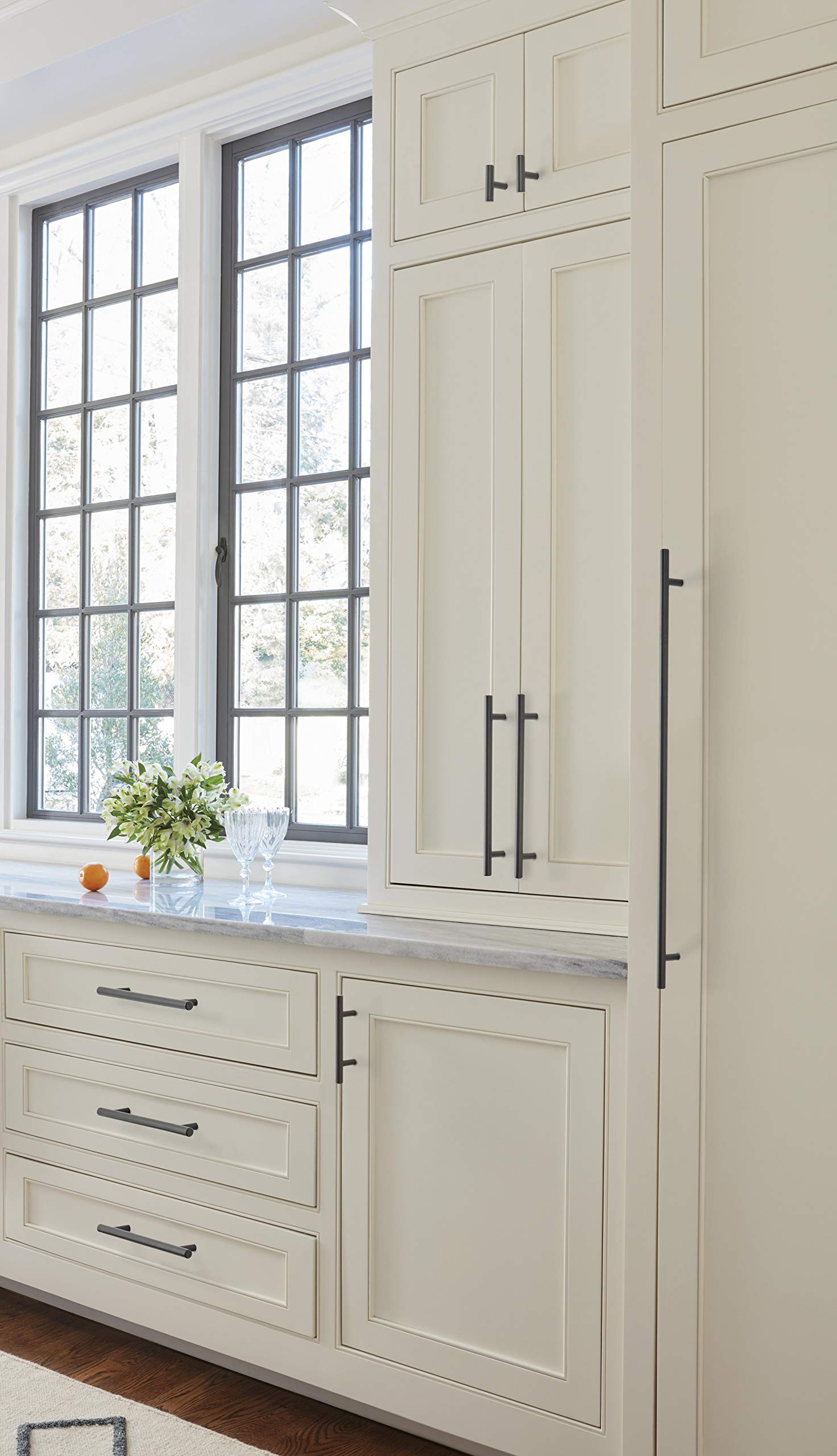 Amerock | Cabinet Pull | Black Bronze | 3 inch (76 mm) Center to Center | Bar Pulls | 10 Pack | Drawer Pull | Drawer Handle | Cabinet Hardware