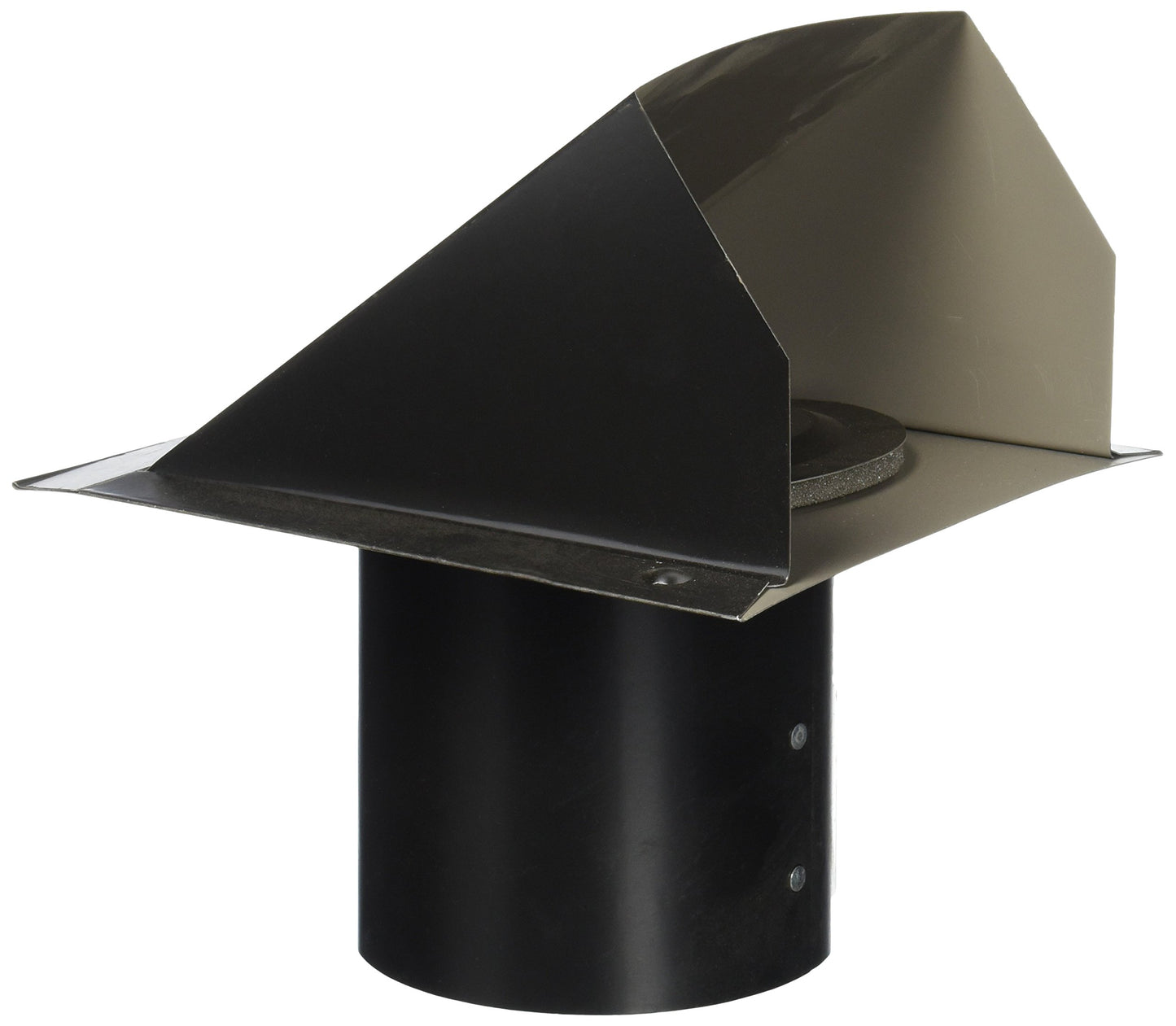 Master Flow 4 in. Round Wall Vent in Black