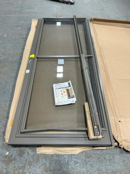 36" x 84" Anderson Screen Door - Model MN-AL 5 - Full View with Pet-Resistant Screen