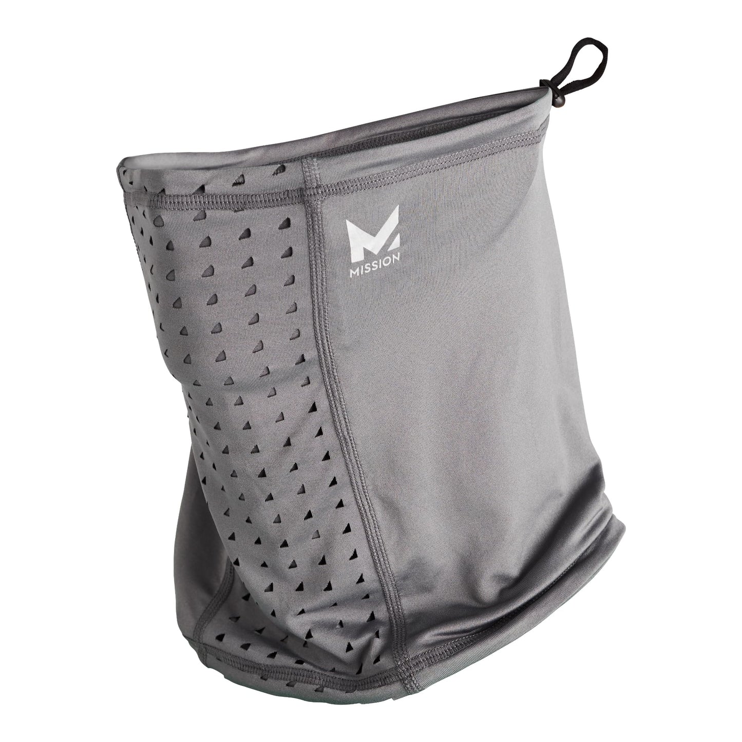 MISSION All-Season Adjustable Neck Gaiter, Charcoal - Lightweight - Ultra-Drying Fabric - Absorbs Sweat in Seconds - UPF 50 Sun Protection - Machine Washable