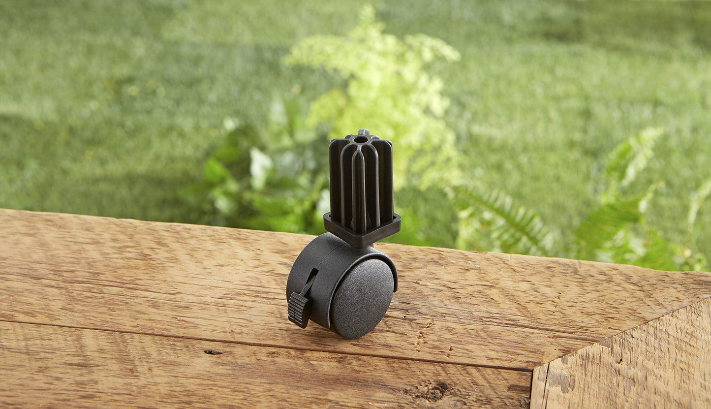 Weber Caster Wheel (Includes Caster Insert) – Fits Genesis 1000–5000, Gold B/C (2002+), Platinum 1 & Select Performer/Ranch Kettle Charcoal Grills