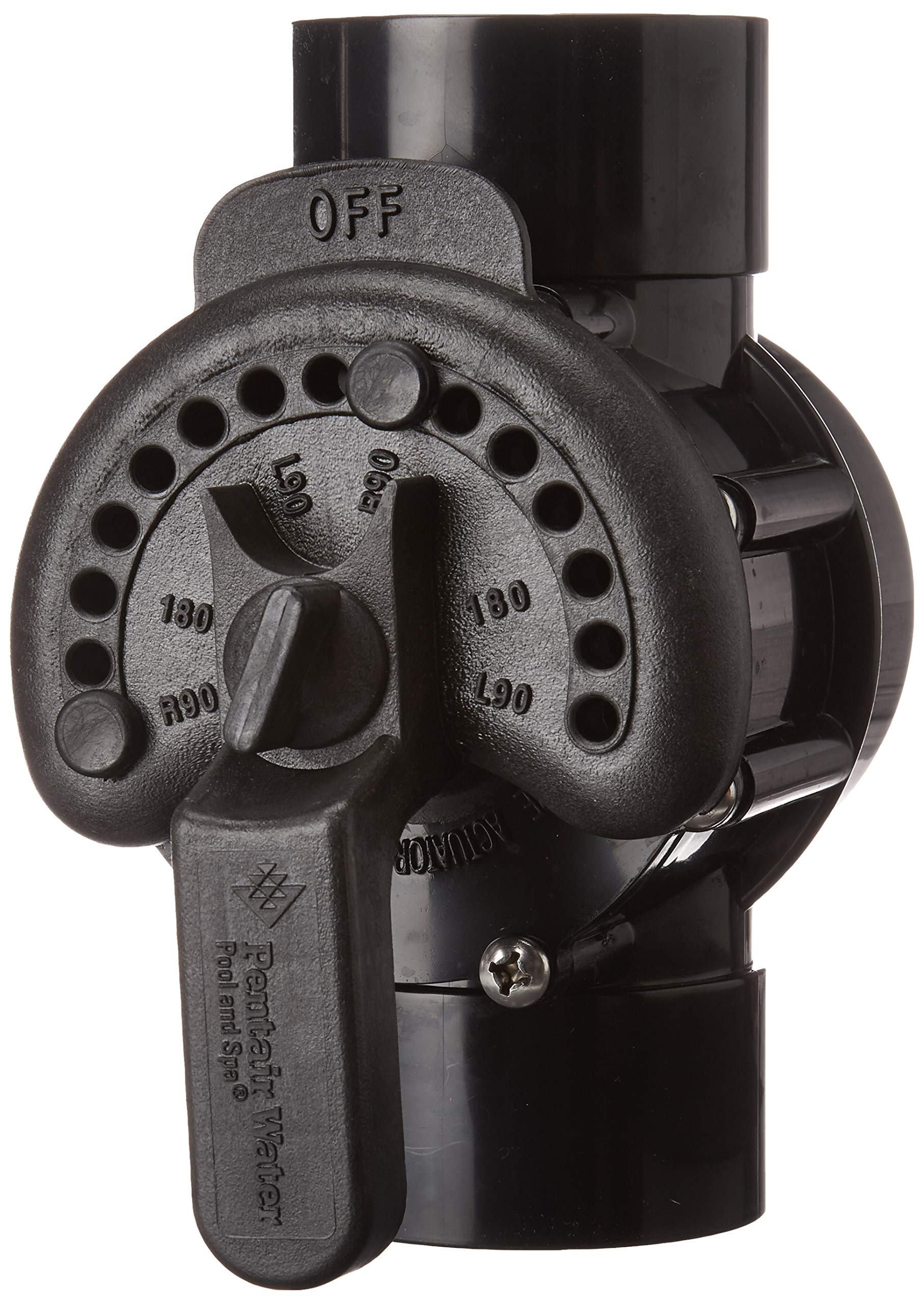 Pentair 263027 Stainless Steel Grey/Black Diverter Valve 2Way 2Inch (21/2Inch Slip Outside), CPVC, Grey/Black