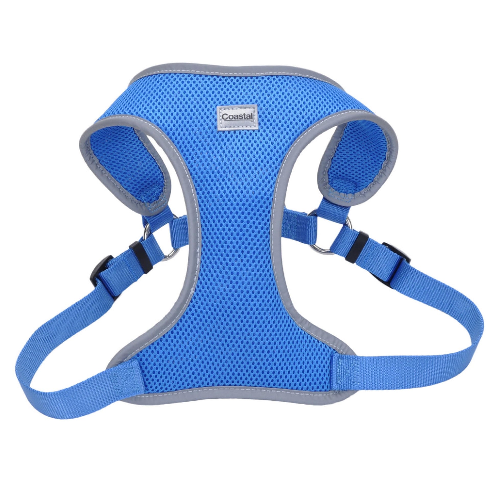 Coastal Pet Comfort Soft Reflective Wrap Adjustable Dog Harness - No-Pull Dog Harness for Small & Large Dogs - Blue Lagoon - 3/4" x 20"–29"