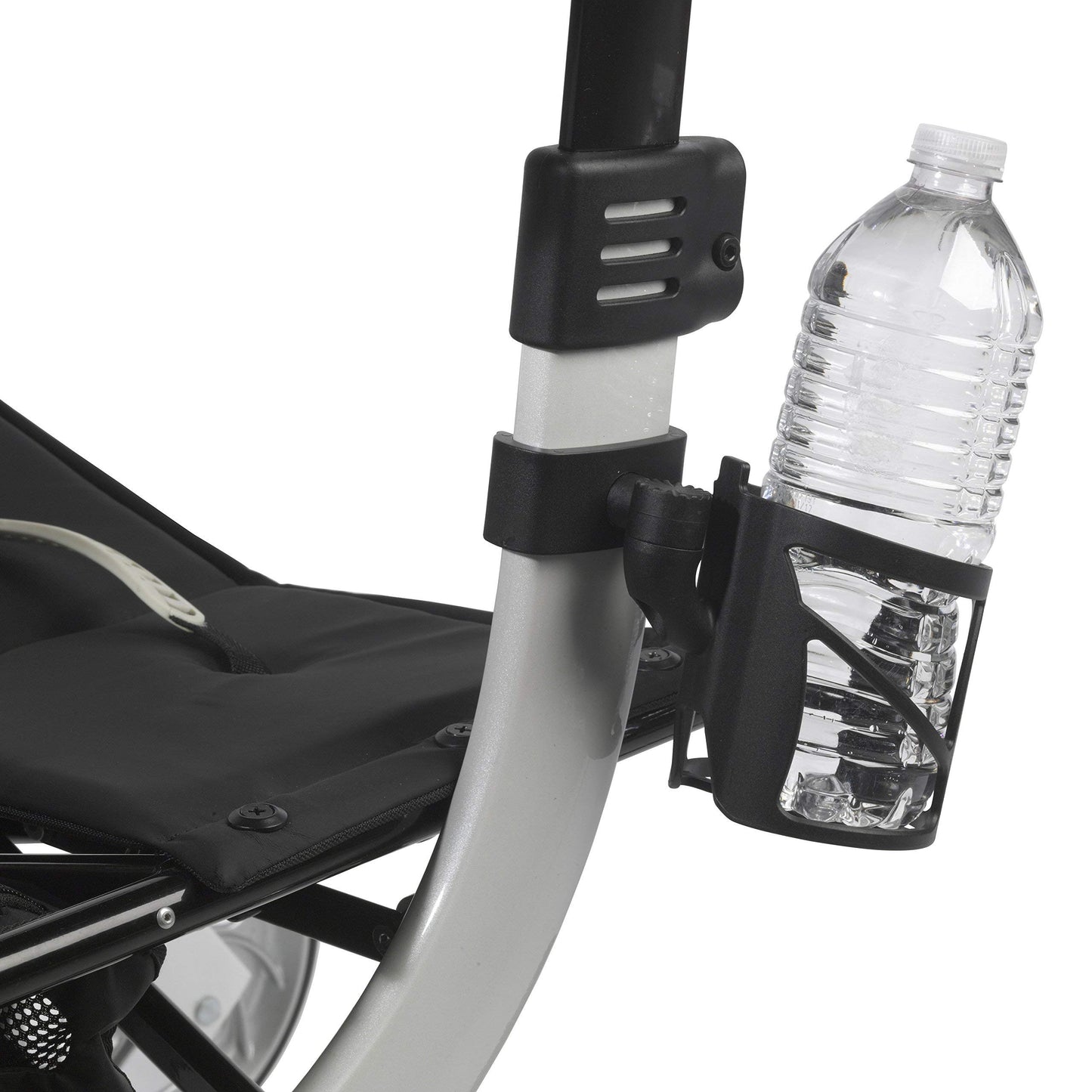 Drive Medical Nitro Clip-On Cup Holder for Walker Rollator, 6 x 4 x 3.5 Inch, Black