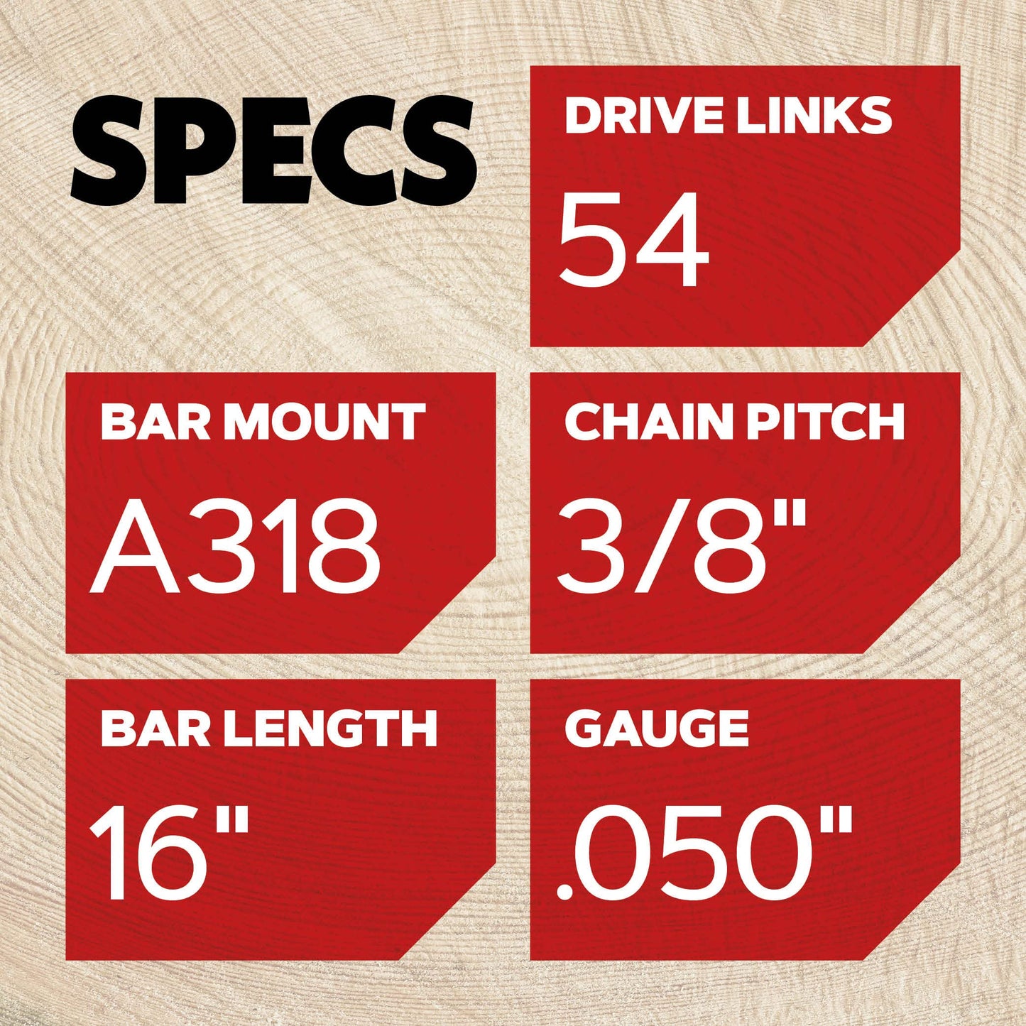 Oregon 100457 16-Inch Bar & 91VG Chainsaw Blade Combination, Fits McCulloch, Craftsman, Gray