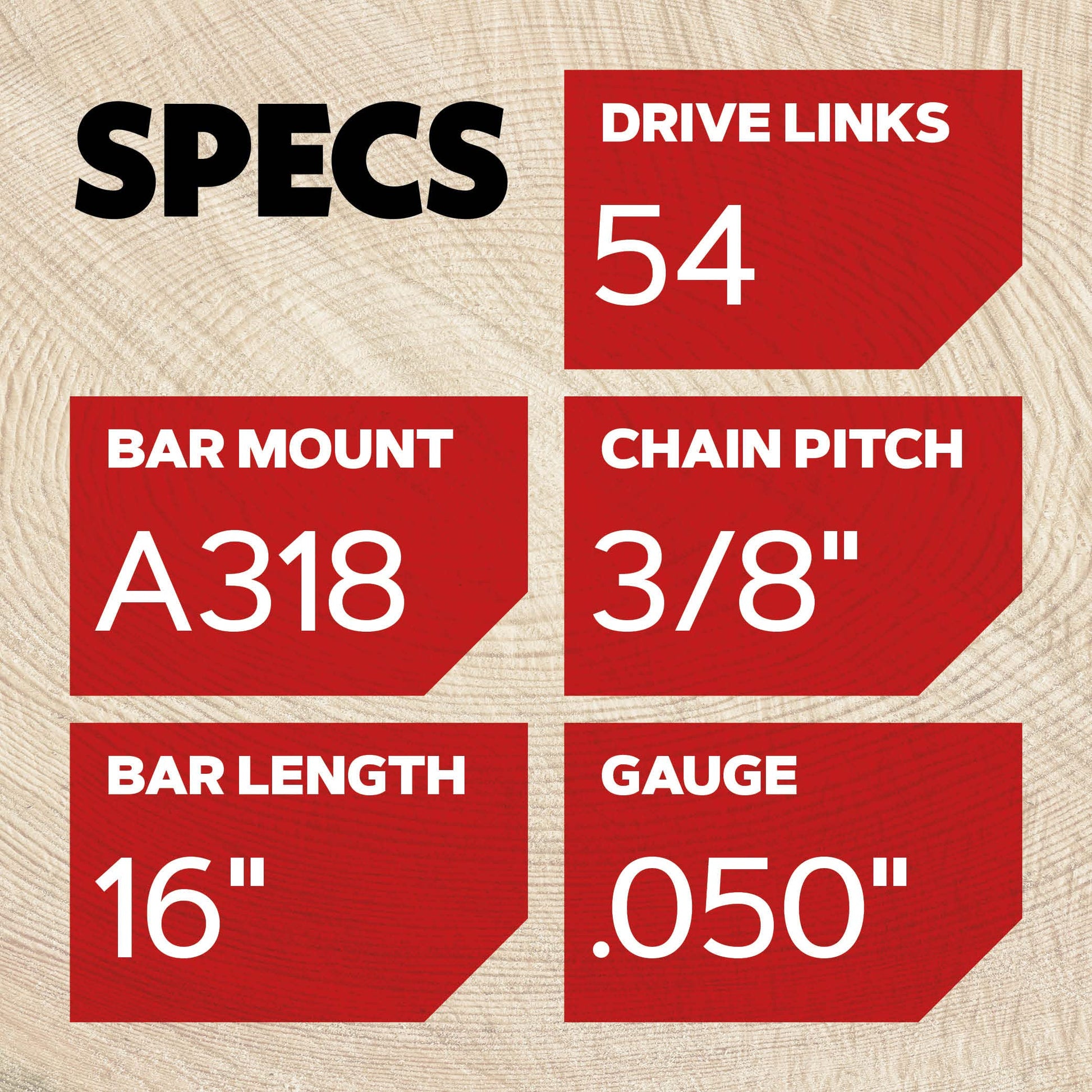 Oregon 100457 16-Inch Bar & 91VG Chainsaw Blade Combination, Fits McCulloch, Craftsman, Gray