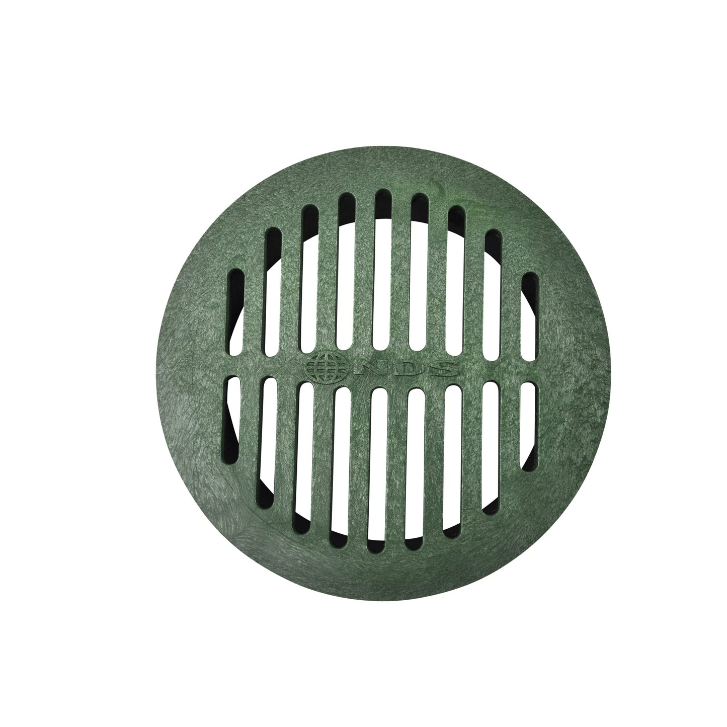 NDS 50, 6 In. Round Grate Drain Cover, Connects to Speed-D Catch Basin Drain,Drain Pipes & Fittings, for Small Lawns, Landscaping, and Patios,Green