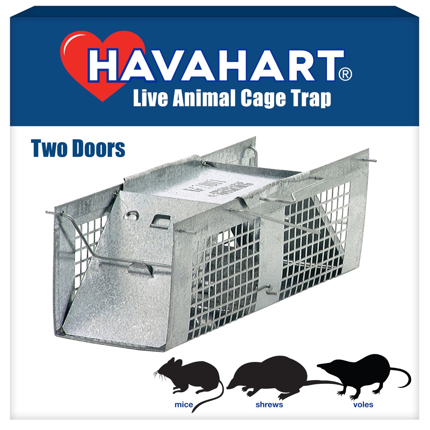 Havahart X-Small Animal Trap, 2-Door Humane Trap for Mice, Voles, Shrews