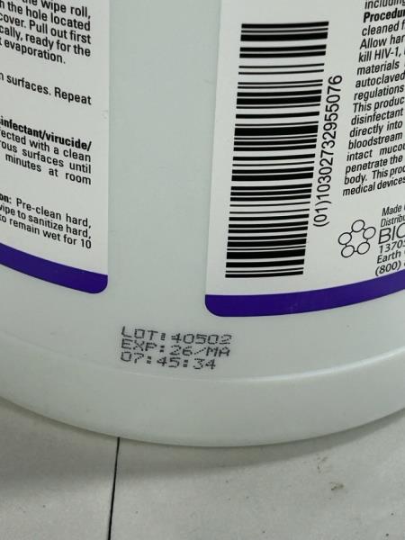 Biotrol Birex Quat Dental Office Disinfectant Cleaner Wipes 160 Count