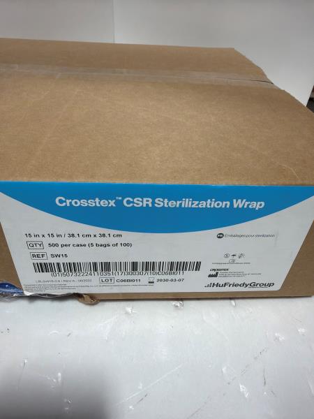 Crosstex CSR Sterilization Wrap 15x15 Case