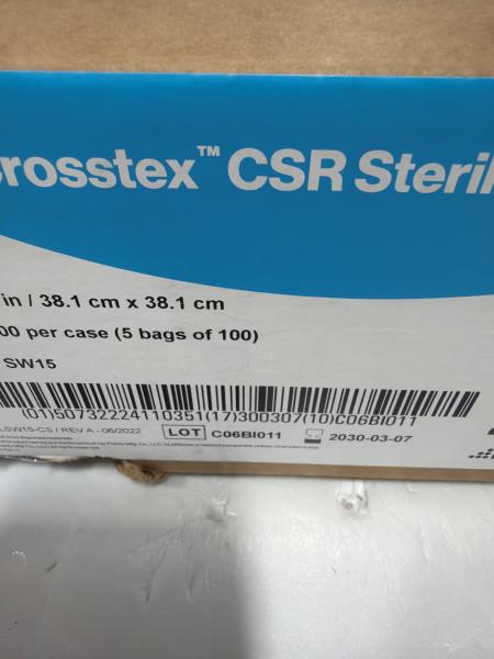 Crosstex CSR Sterilization Wrap 15x15 Case