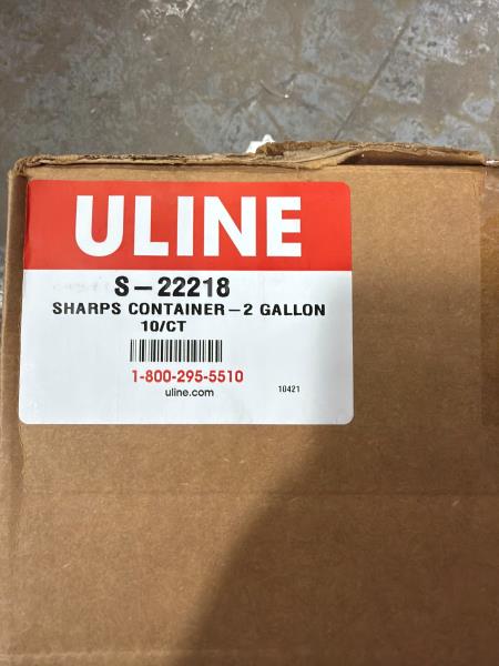Uline Sharps Container Bundle 2 Gallon 10 Count