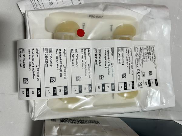 Stryker Triathlon CR Single-Use Tibial Prep Kit Size 1, 5555-2301, 5555-0201, 5555-0202, 5555-0203, 5555-0204