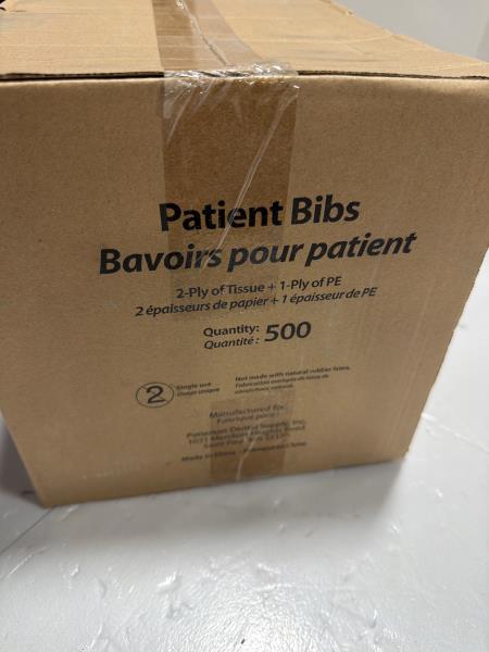 Braval Patient Bibs 500 Count Case
