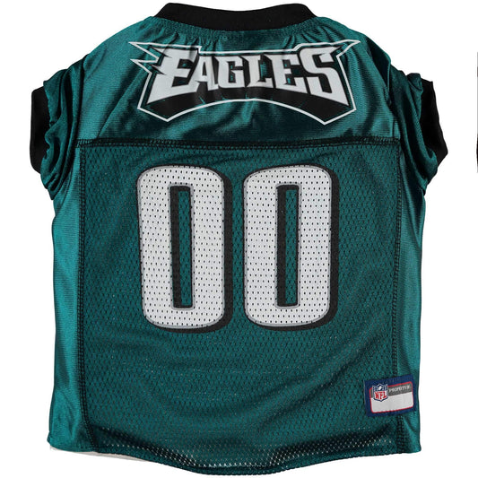 Pets First NFL Philadelphia Eagles Dog Jersey, Medium, Poly-mesh and Satin, Officially Licensed
