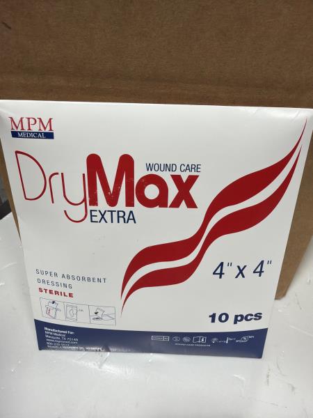 MPM Medical DryMax Extra Wound Dressing 4x4 10pcs