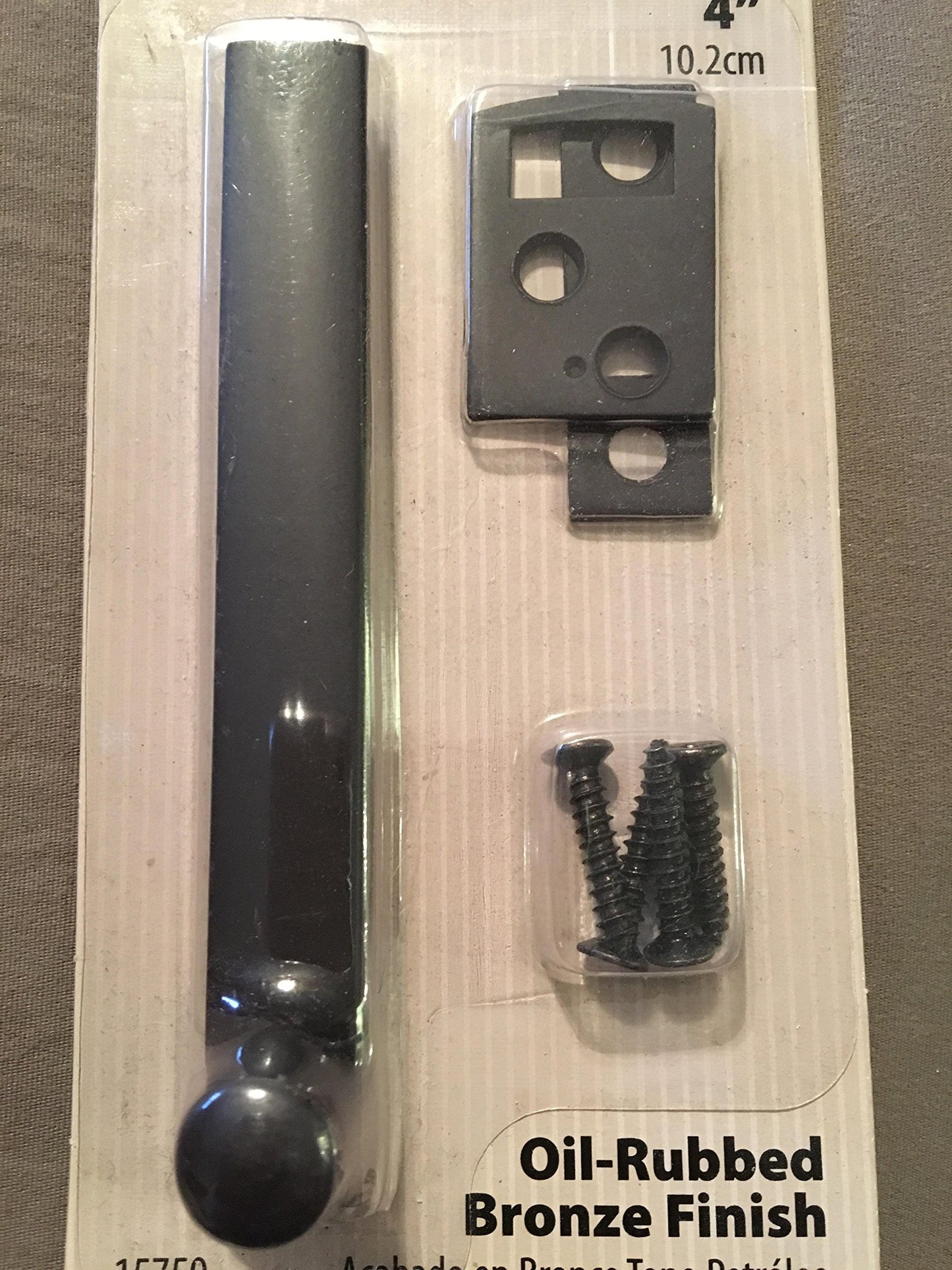 Everbilt 4 in. Oil-Rubbed Bronze Surface Bolt
