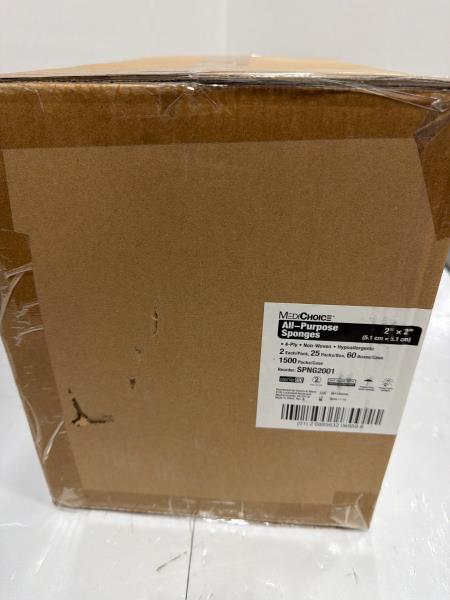 MediChoice All-Purpose Sponges 2x2 1500 Count Case