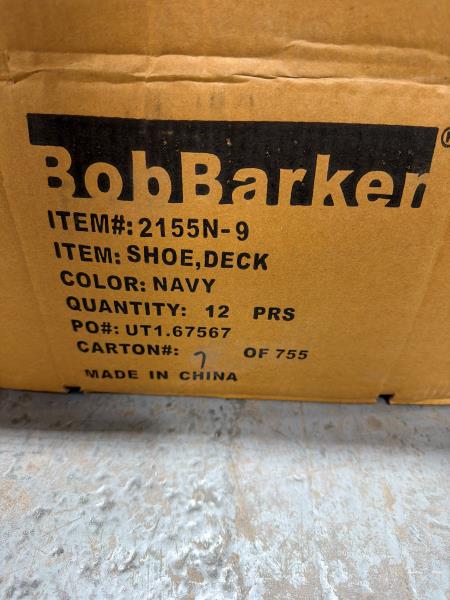 Bob Barker Deck Shoes Navy Bundle 12 Pairs