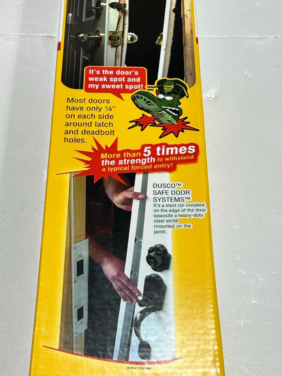 DUSCO Doors 3-piece Safe Door Security System Reinforces your door, providing up to 5 times the strength against forced entry.
