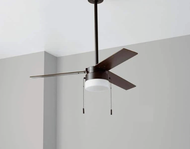 NO GLOBE Hampton Bay Montgomery II 44 in. Indoor Oil Rubbed Bronze Ceiling Fan