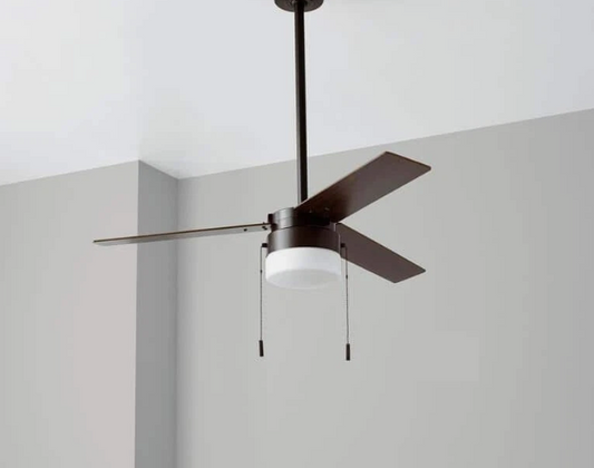 NO GLOBE Hampton Bay Montgomery II 44 in. Indoor Oil Rubbed Bronze Ceiling Fan